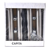 IKEA 000.545.64 Capita Furniture Leg (Set of 4) 6-1/4" Silver - Round Base