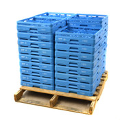Ecolab 6324-X Blue 4-Compartment NSF Glass Washing Rack (35)