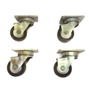 Darnell Industrial Swivel 2.5" Heavy-Duty Rolling Caster Wheels (4)