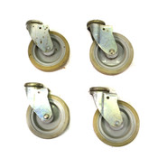 Manner Industrial Shelving Rolling Swivel Type 4" Caster Wheels (4)