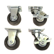 Darnell Industrial Locking & Non-Locking Steel Caster Wheels (4)