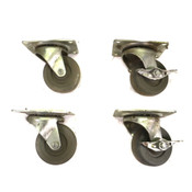 Faultless 100-3 Swivel Casters 3" x 1.5" Wheels Two Locking (4)