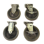 Faultless 400-6 Swivel Locking and Two Fixed 6" x 1.25" Caster Wheels