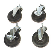 Industrial Swivel Two Locking Two Non-Locking Cart Caster Wheels (4)