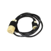 Hubbell HBL7565C Twist Lock Female 20A to HBL5266C Male 15A 8ft Power Cable