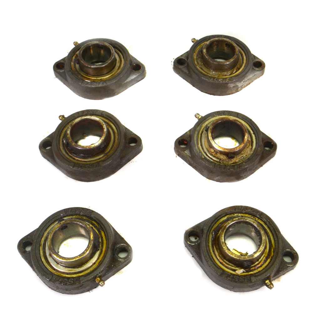 SST LF207 35mm Bore Cast Iron Two Bolt Pillow Block Bearings (6)