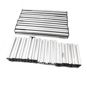 Extruded Aluminum T-Slots 1.5"x1.5" 5.5" to 16.25" Lengths (18)