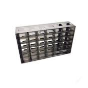 5-Shelf Horizontal Laboratory Freezer Rack 22"L x 11"H x 5.25"W Stainless Steel