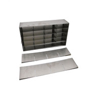 22"L x 11"H x 5.30"W Laboratory Freezer Racks Adjustable w/ (2) Extra Shelves