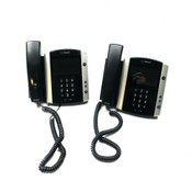 Polycom VVX600 Series Business Phones w/ Stands and Handsets (2)