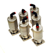 (Lot of 6) Nupro 6LV-CDA9006-P-C Pneumatic 2-Port Diaphragm Air Valves C-Seals
