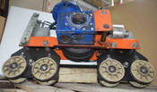 Knight Pneumatic Tractor Trolley 2"x8"Wheels Gast:4AM-Air-Motor Reducer-40:1