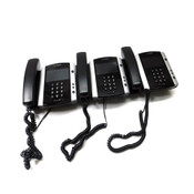 Polycom VVX 600 IP Business Telephones 16-Line w/Handsets & Stands (3)