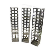 Vertical Lab Freezer Racks Double Handle 12-Space 26.5"x5.5"x5.25" (3)