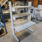 Kewaunee Evolution Bench 2-Shelf Height Adjustable 48"L x 30"D 30.5"H