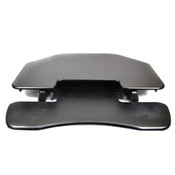 VariDesk 45007 Cube Corner 36" Black Sit-Standing Height-Adjustable Desk