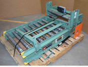 Roach 24VDC 23"W Power Roller Gate Conveyor Manual-GasSpring-Lift Cylinders Sick
