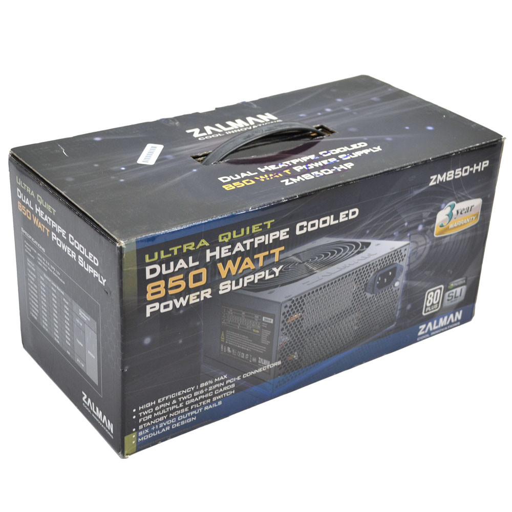 Zalman ZM850-HP 850W Continuous ATX12V Computer Power Supply