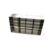 Stainless Steel Lab Freezer Rack 22"x11"x5.30" w/ (3) Adjustable Shelves - Parts