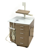 Mobile Dental Delivery Unit Chairside Orthodontic Tool Cabinet Cart w/ Casters B