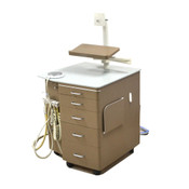 Mobile Dental Delivery Unit Chairside Orthodontic Tool Cabinet Cart w/ Casters A