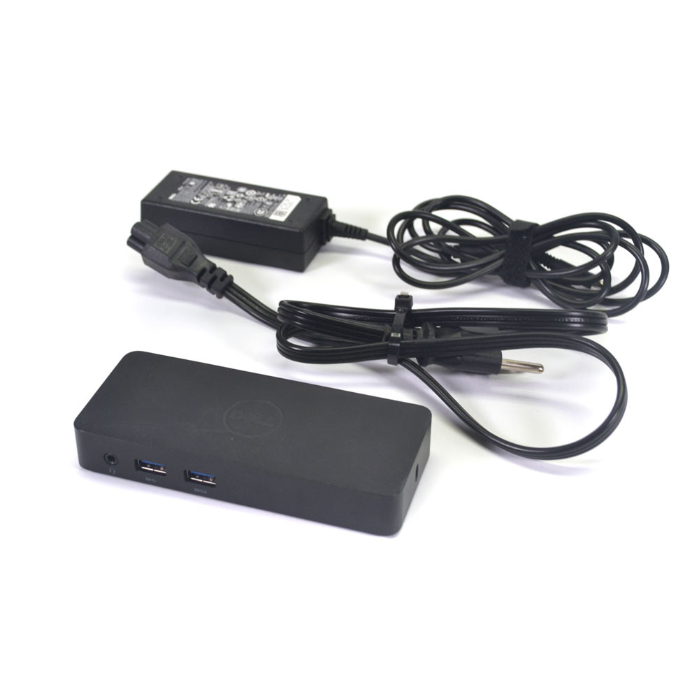 Dell D1000 Black USB 3.0 Universal Dock Full HD Dual Video Docking Station