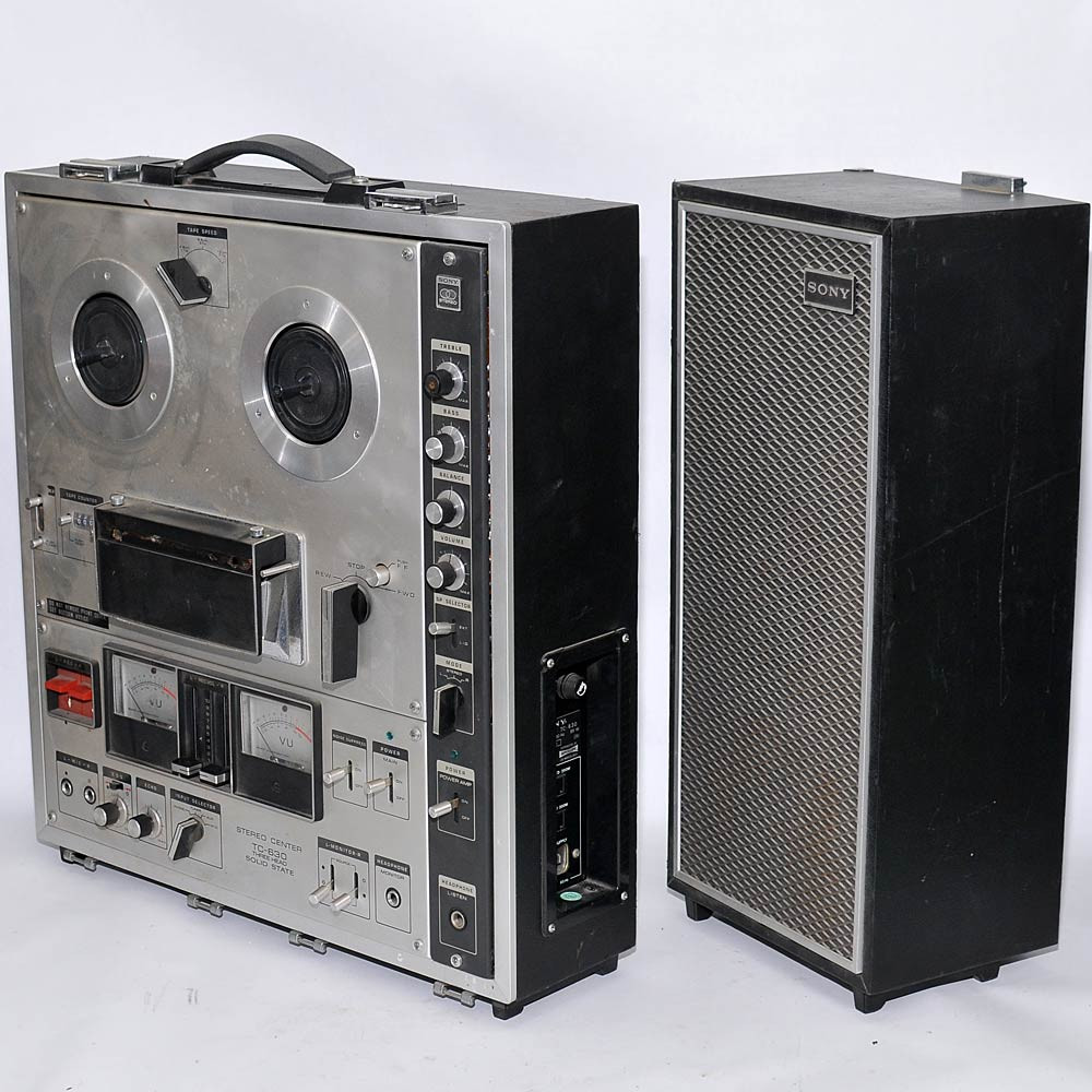 Sony TC-630 Tapecorder Reel-to-Reel Tape Deck with 1 Speaker - Parts