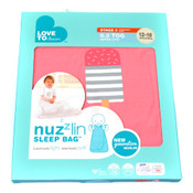 Love to Dream Nuzzlin Baby Sleep Bag Sack 12-18M Pink 0.2 TOG Light Extra Lite
