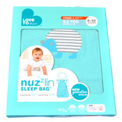 Love to Dream Nuzzlin Baby Sleep Bag Sack 4-12M Stage 3 Aqua 0.2 TOG Extra Lite
