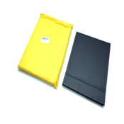 Efaily Folding Travel Mirrors 10"W x 7.8L" Black Faux Leather (2)