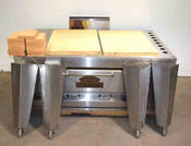 Montague Hearth Bake 14P-1 Single-Deck Stone Gas Pizza Oven Stainless 48.5"x36"