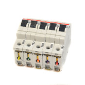 ABB S261-D10 10kA 10A 277/480 VAC 1 Pole Miniature Circuit Breaker (5)