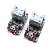 Automation Direct 784-4C-24D 24VD Relays w/ 784-4C-SKT-1 Sockets (2)