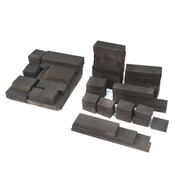 Poco Varying Sized Pieces 10.362lb Semiconductor Grade Graphite Blank (55)