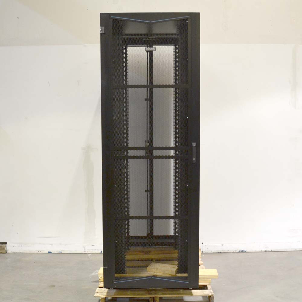 Panduit XG84822BS007X Server Rack Cabinet 48U Black Single Front Double ...