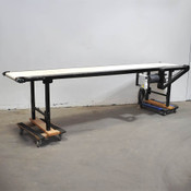 3.5 meter 11.4'White Flat Belt Conveyor