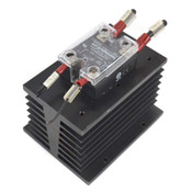 Crydom H12WD4890PG Solid State Relay 600VAC 90A + Heat Sink 4-3/4"x3-5/8"x3-1/4"