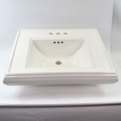 Kohler K-2239-4-0 Memoirs Pedestal/Console Table Bathroom Sink in White CRACK