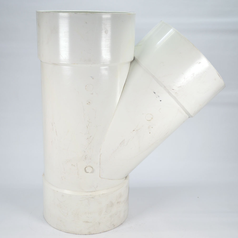 Plumbing 9" x 9" x 9" DWV Wye NonPressure Application PVC Pipe Y Fitting