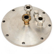 7.5" Vacuum Flange 190mm to 3x DN16CF 1.33" ConFlat and 1/4" 4 VCR Fittings