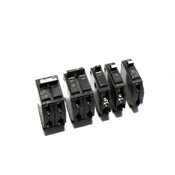 GE THQL Molded Case Circuit Breakers (2)30A 2P, (2)30A 1P, (1)20A 1P