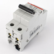 ABB S202-K15 Miniature Circuit Breaker 15A 400VAC 50/60Hz 125VDC 2P DIN Mount