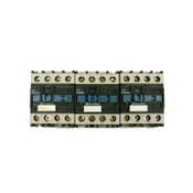 (Lot of 3) Telemecanique LP1 D25008 380VDC 40A Contactors w/LA4 DC 1U Suppressor