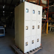 ASI Storage Solutions 3-Tier 9-Door Locker 36" W x 18" D x 72" H Assembled