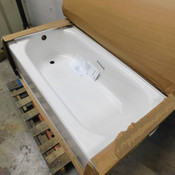 American Standard White Princeton Left-Hand Drain Bathtub 2392202.020