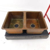 Pegasus Toscana Pro Copper Sink Double Bowl Undermount/Drop In 761-293