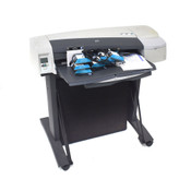 HP DesignJet 110plus C7796D Large Format Printer w/ Ink & Stand PrintHead Clog