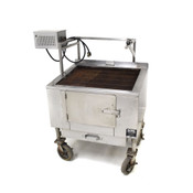 Aztec ST-36 Stainless 36" Char-Broiler Charcoal/Wood Burning Grill SS w/ Casters