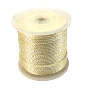 Uline S-12867 Solid Braided Nylon Rope 1/4" x 500 Ft White, 1,150 lb Tensile