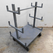 Heavy Duty Mobile Pipe Rack Truck Cantilever 36" x 48" w/ Casters